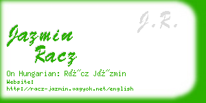 jazmin racz business card